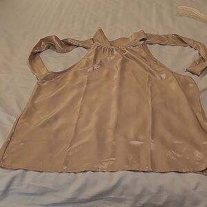 Silver grey halter top